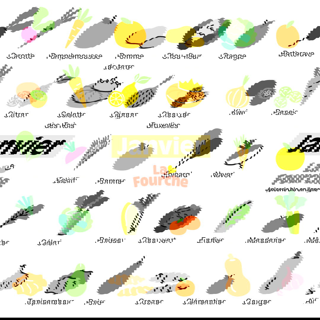 Calendrier des fruits et légumes de saison