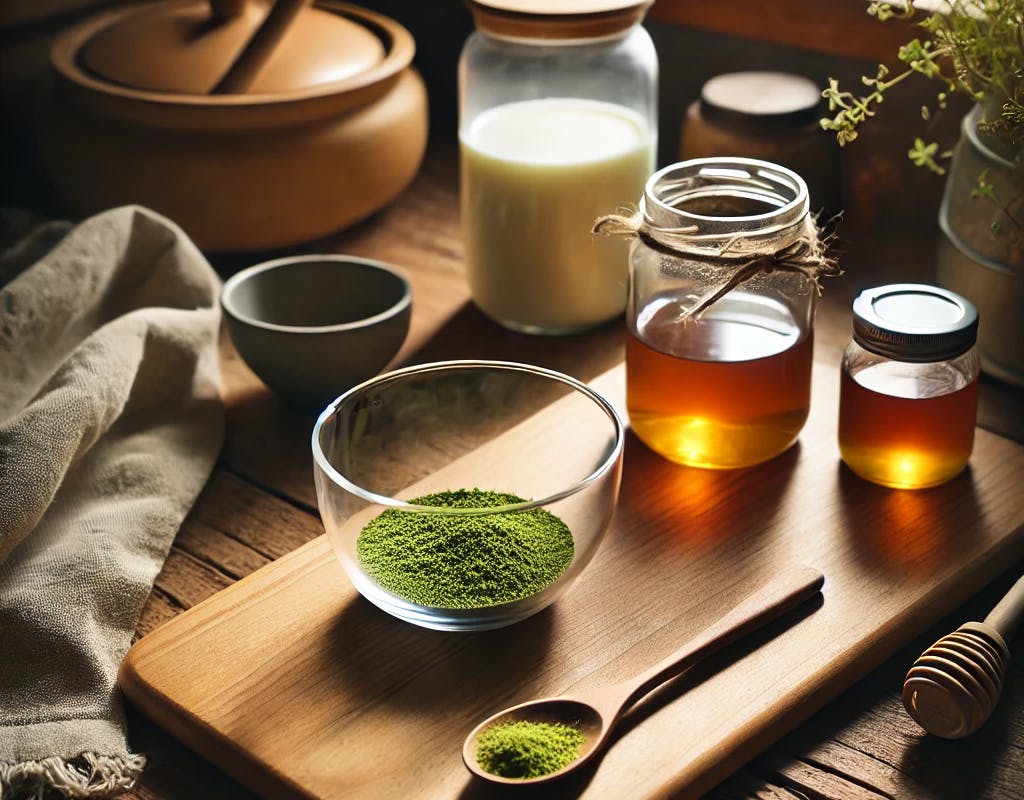 Masque maison au thé matcha