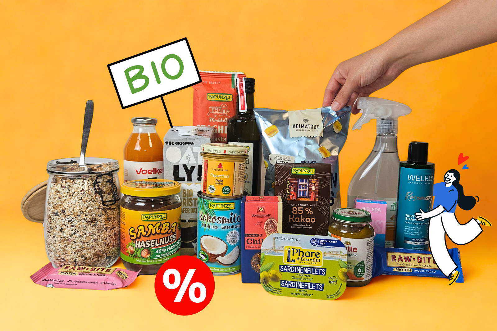 Dein Online Bio-Supermarkt, bis zu 50% günstiger