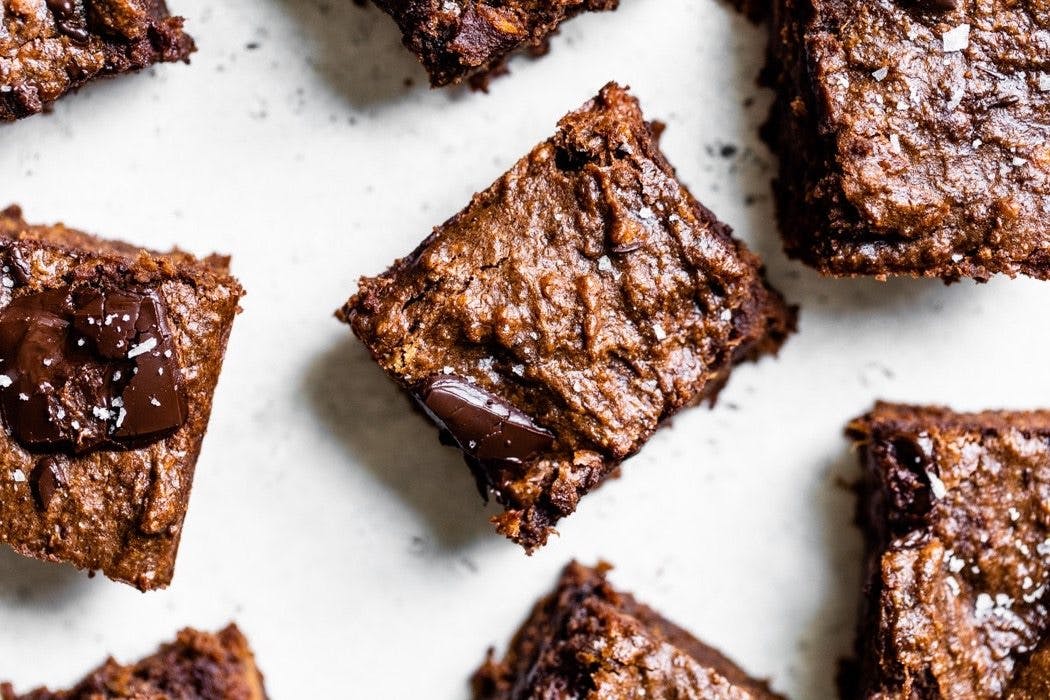 Brownie A La Patate Douce Et Puree D Amandes La Fourche Brownie A La Patate Douce Et Puree D Amandes La Fourche